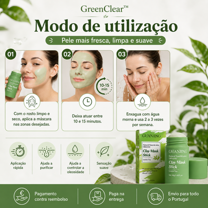 GreenClear™ Máscara Stick de Chá Verde