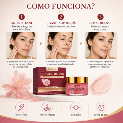 Creme Hidratante Anti-Idade com Retinol e Sangue de Dragão